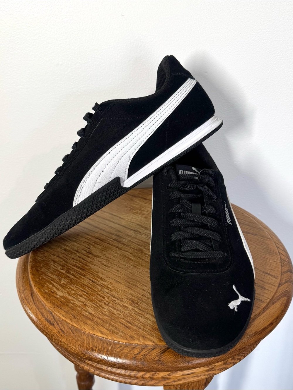 PUMA Bella Donna Speed Cat Suede Black Low Profile Sneaker Shoes Women’s Size 9 - Picture 9 of 14
